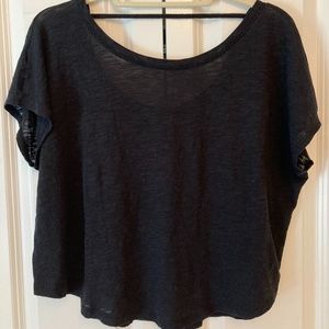 Athleta Black Flowy Tee